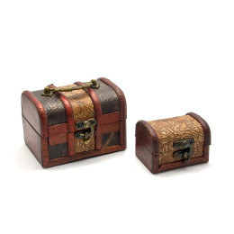 Chests set of 2 pieces (12x8.5x9 cm, 8x6x5.5 cm)