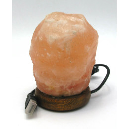 Соляная лампа USB "Натурал" (S-01)(11х8х9 см)(24 шт ящ.)(Гималайская соль)