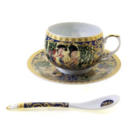 Cup + saucer porcelain (210 ml) (ACS86) 