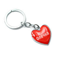 Брелок серце "Олечка"