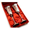 Silver-plated bronze glasses (e.g. 2 pieces) (h-23 cm) (27x20x8.5 cm)