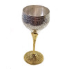 Silvered bronze glass (190 ml.) (h-17 cm)