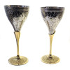 Silver-plated bronze glasses (e.g. 2 pcs / 150ml.) (H-18 cm) (22x20x9 cm)