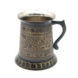 Black bronze mug 0.5l. (12x11x11 cm)