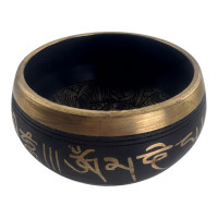 DISCOUNT Singing Bowl "Black Lotus" (7 x 13 x 11.5 cm)