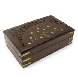 Шкатулка розовое дерево (20,5х12,5х6 см)