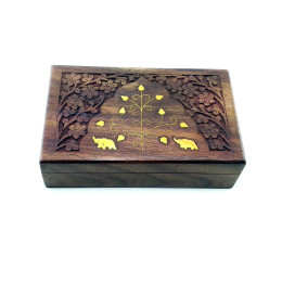 Шкатулка розовое дерево (20,5х12,5х6 см)M