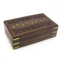 Шкатулка розовое дерево (20,5х12,5х6 см)N