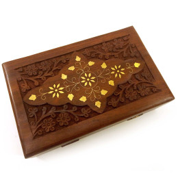 Шкатулка рожеве дерево (20,5х12,5х6 см)