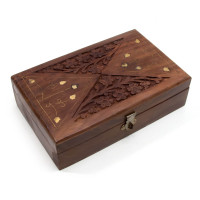 Шкатулка розовое дерево (20,5х12,5х6 см)S