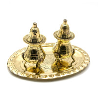 Salt, pepper, bronze (eg 2 pcs) (17.5x12.5x9 cm)