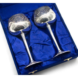 Silver-plated bronze glasses (eg 2 pcs) (27x20x8.5 cm)