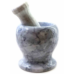 Ступка з товкачем кам'яна (10,5х10х10 см)A