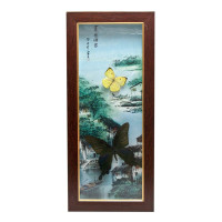 Butterflies in a frame (47x20,5x3 cm)