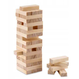 Jenga board game, solid wood (48 pieces) (23x7x7 cm)