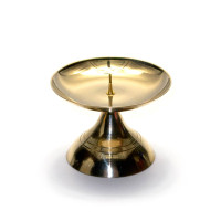 Свічник бронзовий з шипом (d-7,7, h-6 см)