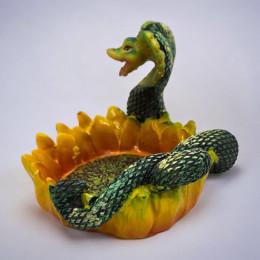 Ashtray "Cobra in Sunflower" (8.5x7x6.5 cm)