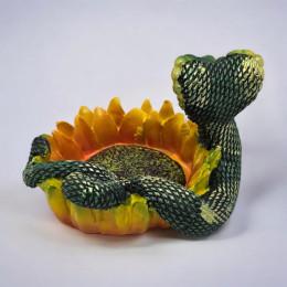 Ashtray "Cobra in Sunflower" (8.5x7x6.5 cm)
