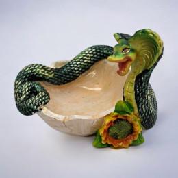 Ashtray "Cobra in a Shell" (8.5x7x6.5 cm)