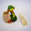 Snake with mushrooms toothpick stand (6x5x3.5 cm)