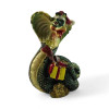 Cobra snake with a gift (9x6x4.5 cm)