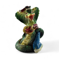 Cobra snake with coins (9x6x4.5 cm)
