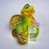 Fridge magnet "Snake with money" (5.5x4x4cm)