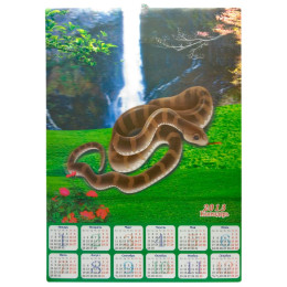 Календарь объемный 3D "Змея" 2013 (46,5х34 см)