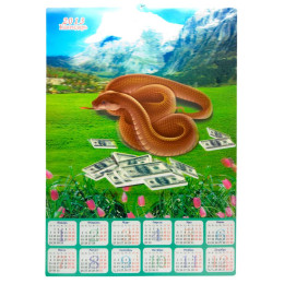 Календарь объемный 3D "Змея" 2013 (46,5х34 см)