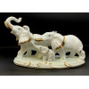 Elephants 3 pieces porcelain (21x12x8.5 cm)