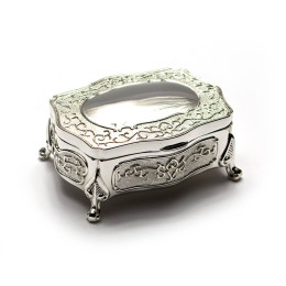 Jewelry box (9x7x4 cm)"Silver"