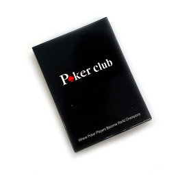 Карти гральні пластикові червона сорочка (POKER CLUB) (9,2 х6, 5х2 см)