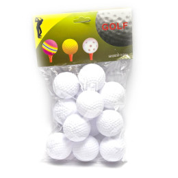 Golf balls (eg 12 pcs) (d-4 cm)