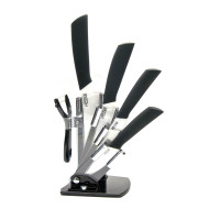 Ceramic knives on a stand (set 4 ножа+peeler).