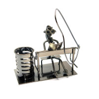 Techno-art подставка под ручки "Пианистка" металл (24х18х20 cm)