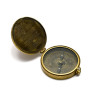 Компас "Royal navy lid compass" бронза (d-8,h-2 см)