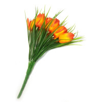 Тюльпаны оранжевые букет  (25 см)