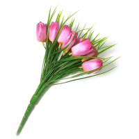 Тюльпани бузкові букет (25 см)