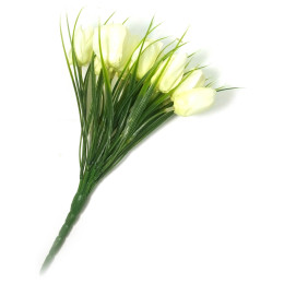 Tulips white bouquet (25 cm)