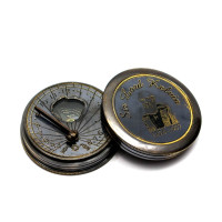 Sun clock with compass (5x5x1.5 cm)