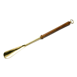 Ложка для взуття бронза, дерево (52х4х2, 5 см)