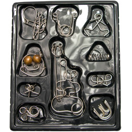 Metal puzzles (in n-re 10 pieces) (30x25x3 cm)