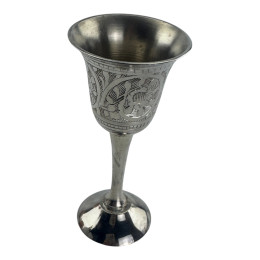 DISCOUNT. Bronze silver-plated shot glass (30 ml)