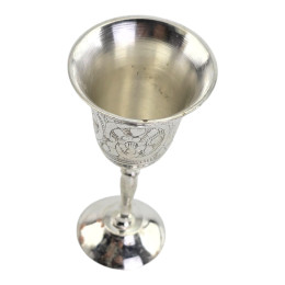 DISCOUNT. Bronze silver-plated shot glass (30 ml)