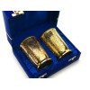 Gilded bronze glasses (e.g. 2 pcs / 300ml.) (H-11cm) (19x15x8 cm)