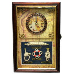 Key holder with watch "Marine" (30x20x6 cm)
