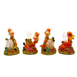 Horse with light (4 pcs / pack) (8x5x5.5 cm)