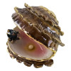 Brown porcelain pearl (8.5x6x6 cm)