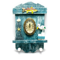 Key holder with clock 