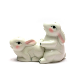 Salt and pepper shaker "Rabbits" (10x7.5x5.5 cm)